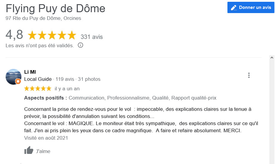 Avis Biplace Parapente Flying Puy De Dome Google Li