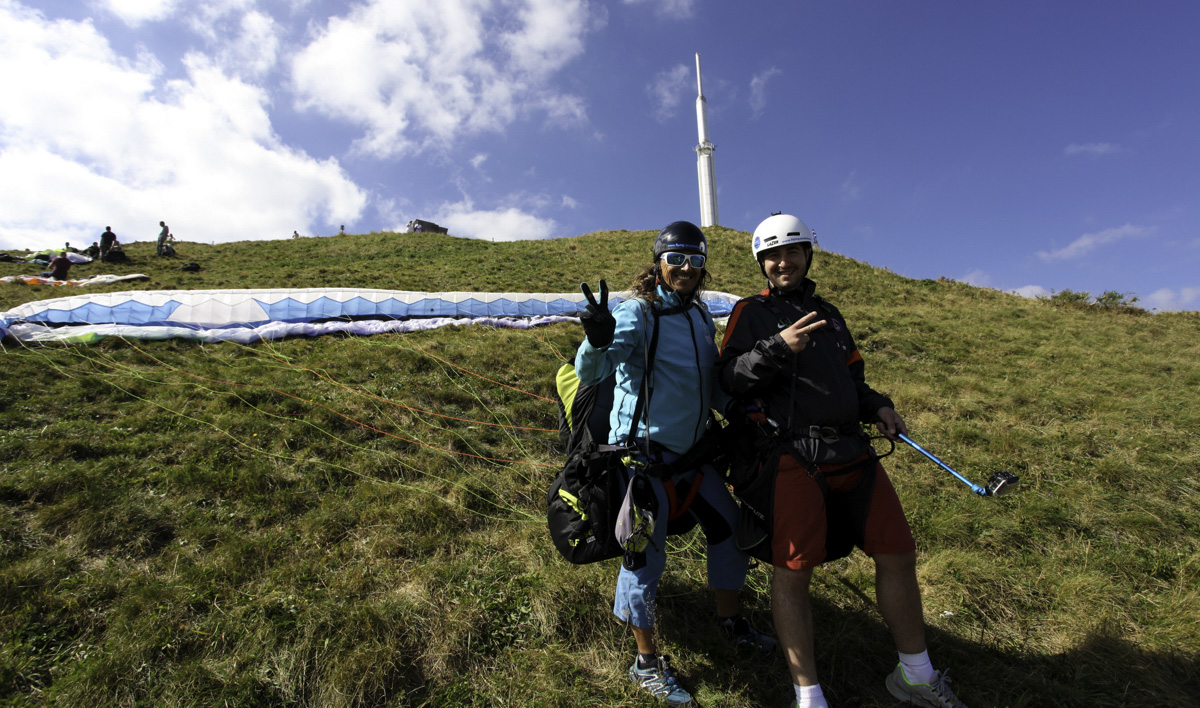 Bapteme parapente au Puy de Dôme