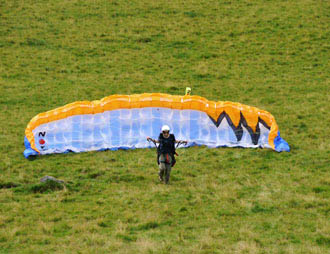 Gonflage du parapente