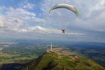 Flying Puy De Dome Biplace Parapente Abiessence Christophe Fulchiron