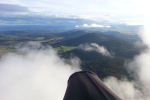 Flying Puy De Dome Parapente Chaine Des Puys Nuages