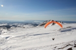 Flying Puy De Dome Parapente Hiver Sancy Neige