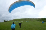 Flying Puy De Dome Parapente Pente Ecole Gonflage Advance Alpha 5 Puy De Marmand